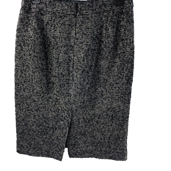 Vtg Y2K J.Crew Silk Blend Tweed Pencil Skirt Sz 2 Knee Length Corpcore Classic - Picture 4 of 10